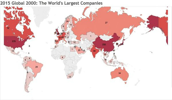 福布斯全球2000強企業出爐：蘋果邁近前十