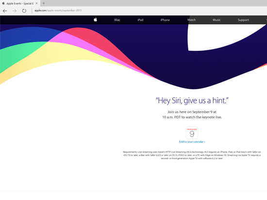 Win 10嗨了！無需蘋果設(shè)備也能看發(fā)布會直播