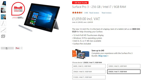 為新品開路 Surface Pro 3已悄然降價