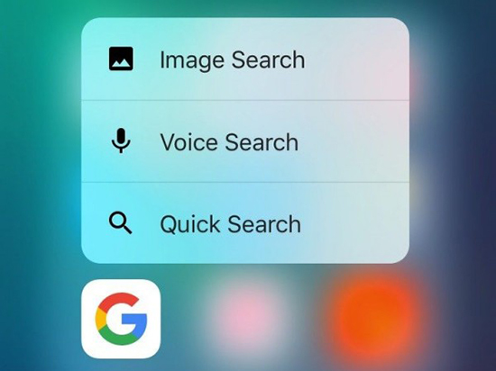 戰術滲透？新Google應用將全面支持3D Touch