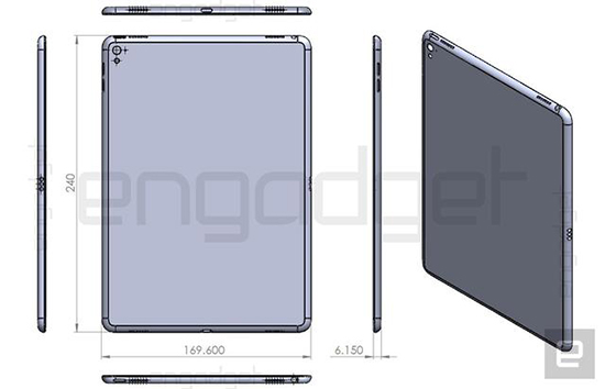 蘋果iPad Air 3設計圖曝光：機身厚了0.05mm