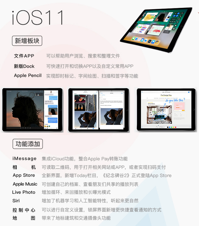 一圖看懂蘋果WWDC四大系統：專為iPad Pro而生的iOS 11