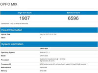 OPPO MIX現(xiàn)身Geekbench：全面屏，配置彪悍