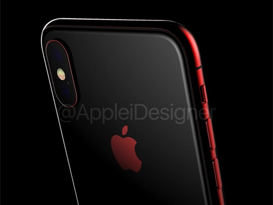 iPhone X新配色渲染圖曝光：紅黑撞色設(shè)計，有點(diǎn)騷氣