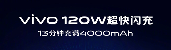 vivo 120W超快閃充突然公布 13分鐘即可充滿你的手機